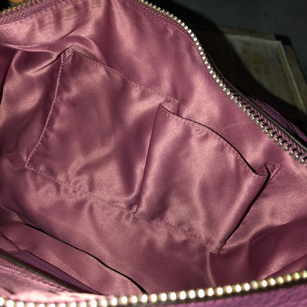 Coach Pink Leather Shoulder Bag with Tassel - Picture 4 of 10